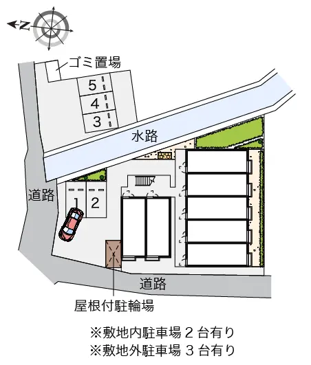 ★手数料０円★高槻市桜ケ丘南町 月極駐車場